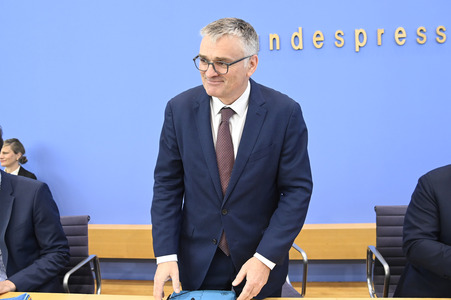 Regierungspressekonferenz in Berlin