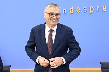 Regierungspressekonferenz in Berlin