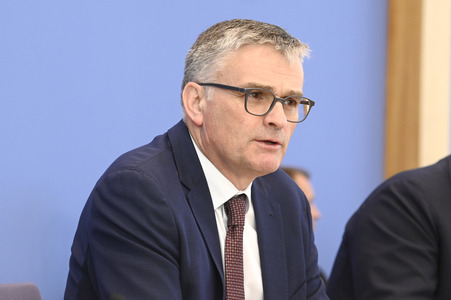 Regierungspressekonferenz in Berlin