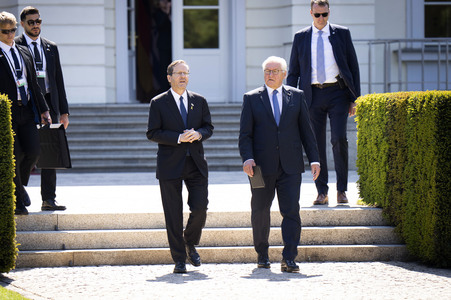 Gemeinsame Pressekonferenz von Frank-Walter Steinmeier und Isaak Herzog in Berlin