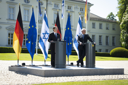 Gemeinsame Pressekonferenz von Frank-Walter Steinmeier und Isaak Herzog in Berlin