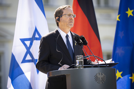 Gemeinsame Pressekonferenz von Frank-Walter Steinmeier und Isaak Herzog in Berlin