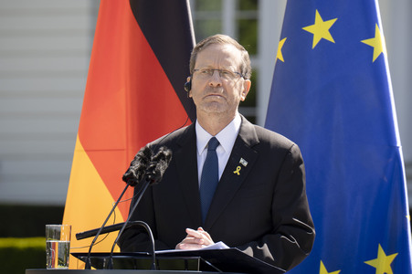 Gemeinsame Pressekonferenz von Frank-Walter Steinmeier und Isaak Herzog in Berlin