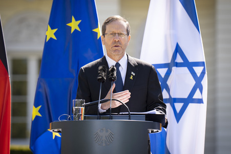 Gemeinsame Pressekonferenz von Frank-Walter Steinmeier und Isaak Herzog in Berlin