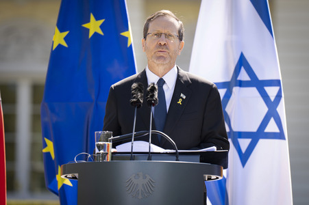 Gemeinsame Pressekonferenz von Frank-Walter Steinmeier und Isaak Herzog in Berlin