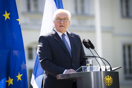 Gemeinsame Pressekonferenz von Frank-Walter Steinmeier und Isaak Herzog in Berlin