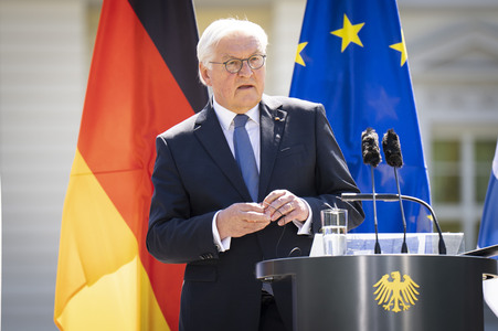 Gemeinsame Pressekonferenz von Frank-Walter Steinmeier und Isaak Herzog in Berlin