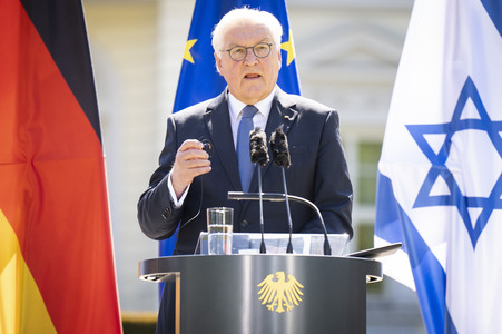 Gemeinsame Pressekonferenz von Frank-Walter Steinmeier und Isaak Herzog in Berlin
