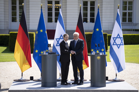 Gemeinsame Pressekonferenz von Frank-Walter Steinmeier und Isaak Herzog in Berlin