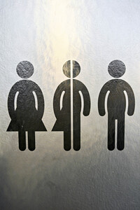 Symbolfoto genderneutrale Toiletten