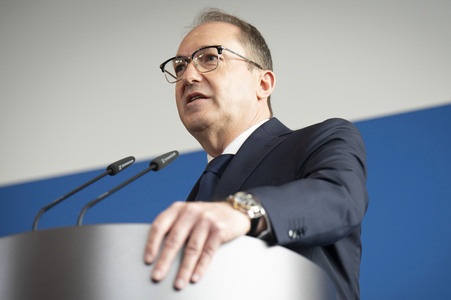 Pressekonferenz zum Verbot der Reichsbürger-Gruppe 'Königreich Deutschland' in Berlin