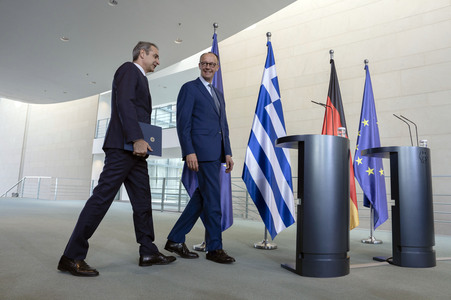 Empfang des Ministerpräsidenten von Griechenland in Berlin