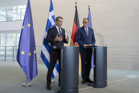 Empfang des Ministerpräsidenten von Griechenland in Berlin