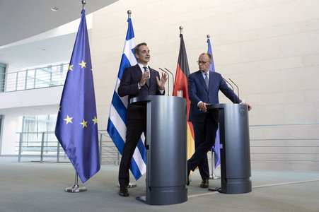 Empfang des Ministerpräsidenten von Griechenland in Berlin