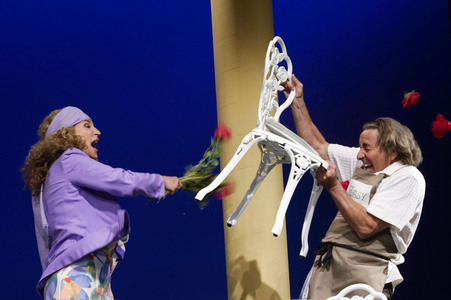 Theaterprobe 'Fisch sucht Fahrrad' in Berlin