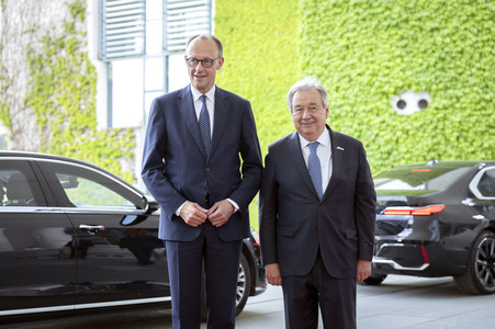 Empfang des Generalsekretärs der Vereinten Nationen in Berlin