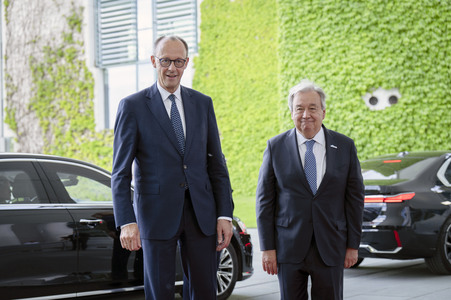 Empfang des Generalsekretärs der Vereinten Nationen in Berlin