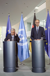 Empfang des Generalsekretärs der Vereinten Nationen in Berlin