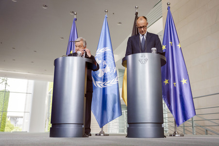 Empfang des Generalsekretärs der Vereinten Nationen in Berlin