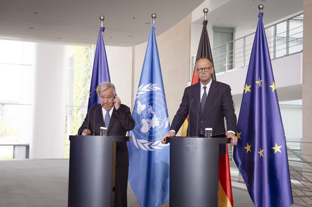 Empfang des Generalsekretärs der Vereinten Nationen in Berlin