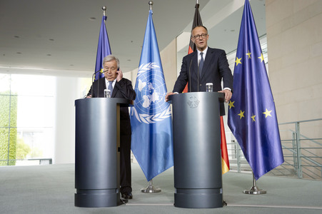 Empfang des Generalsekretärs der Vereinten Nationen in Berlin