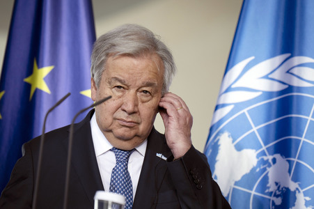 Empfang des Generalsekretärs der Vereinten Nationen in Berlin