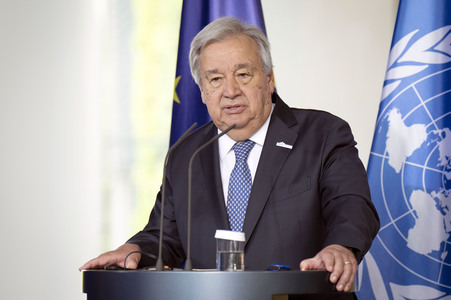 Empfang des Generalsekretärs der Vereinten Nationen in Berlin