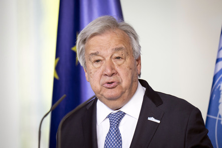 Empfang des Generalsekretärs der Vereinten Nationen in Berlin