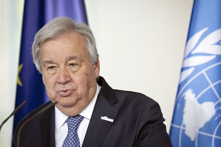 Empfang des Generalsekretärs der Vereinten Nationen in Berlin