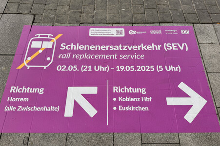 Symbolfoto Schienen-Ersatzverkehr