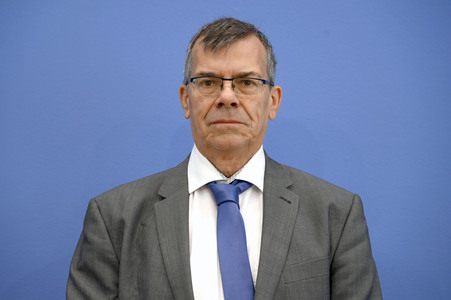 Bundespressekonferenz 'Report Globale Flucht 2025' in Berlin