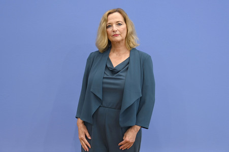 Bundespressekonferenz 'Report Globale Flucht 2025' in Berlin