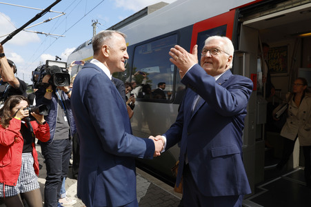 'Ortszeit Deutschland' mit dem Bundespräsidenten in Delitzsch