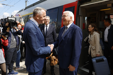 'Ortszeit Deutschland' mit dem Bundespräsidenten in Delitzsch