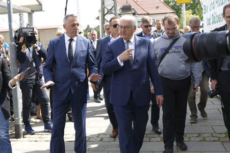 'Ortszeit Deutschland' mit dem Bundespräsidenten in Delitzsch