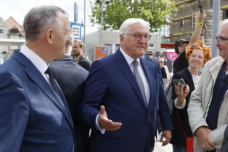 'Ortszeit Deutschland' mit dem Bundespräsidenten in Delitzsch