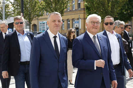 'Ortszeit Deutschland' mit dem Bundespräsidenten in Delitzsch