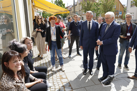 'Ortszeit Deutschland' mit dem Bundespräsidenten in Delitzsch