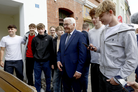 'Ortszeit Deutschland' mit dem Bundespräsidenten in Delitzsch