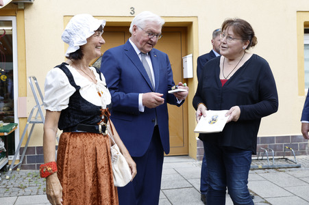 'Ortszeit Deutschland' mit dem Bundespräsidenten in Delitzsch
