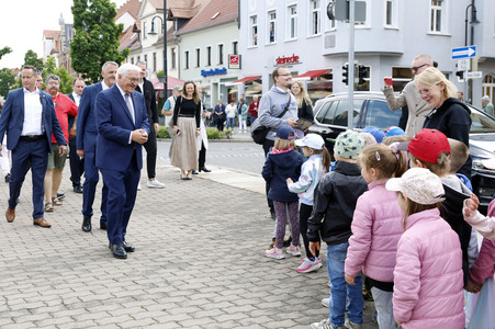 'Ortszeit Deutschland' mit dem Bundespräsidenten in Delitzsch