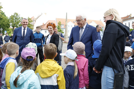 'Ortszeit Deutschland' mit dem Bundespräsidenten in Delitzsch