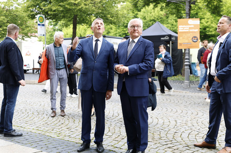 'Ortszeit Deutschland' mit dem Bundespräsidenten in Delitzsch