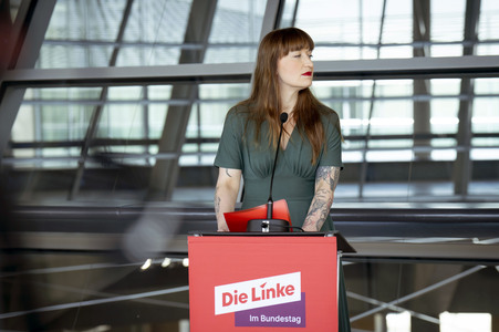 Pressestatement der Partei Die Linke in Berlin