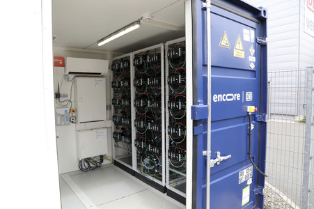 Vorstellung des encore Batteriespeichers im DB ICE-Werk in Leipzig