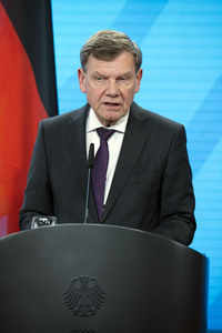 Pressekonferenz des indischen Außenministers und des deutschen Außenministers in Berlin