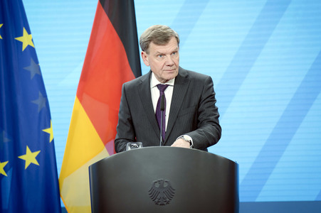 Pressekonferenz des indischen Außenministers und des deutschen Außenministers in Berlin