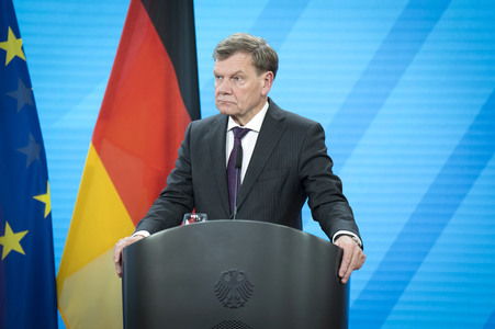 Pressekonferenz des indischen Außenministers und des deutschen Außenministers in Berlin