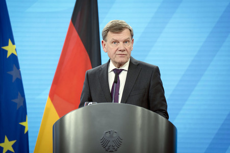 Pressekonferenz des indischen Außenministers und des deutschen Außenministers in Berlin