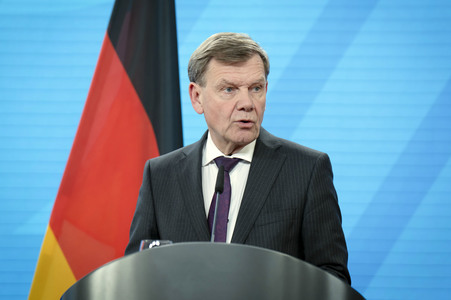 Pressekonferenz des indischen Außenministers und des deutschen Außenministers in Berlin